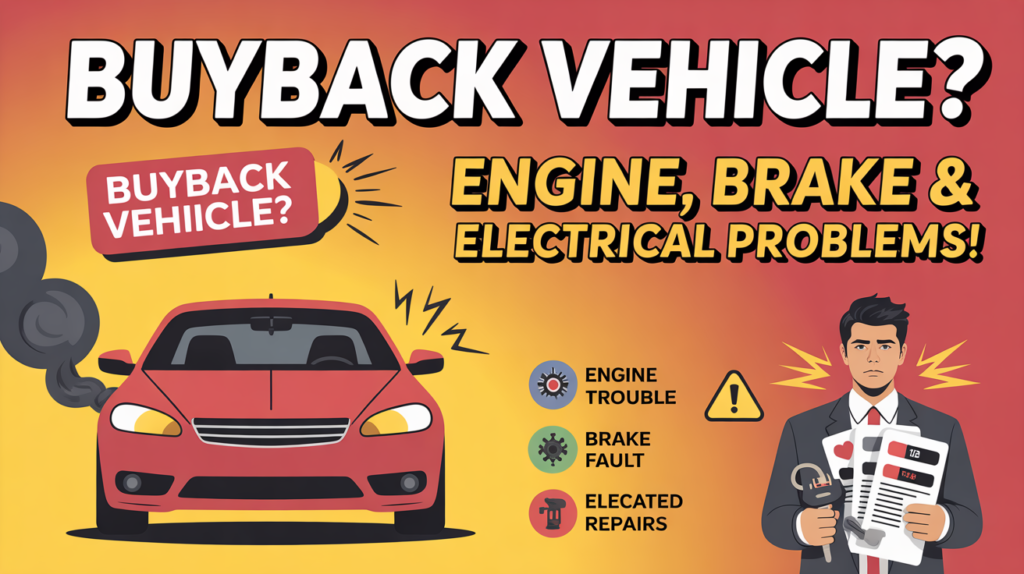 Ford buyback vehicle with engine, brake, and electrical problems — how does the Ford Buy Back Program work.