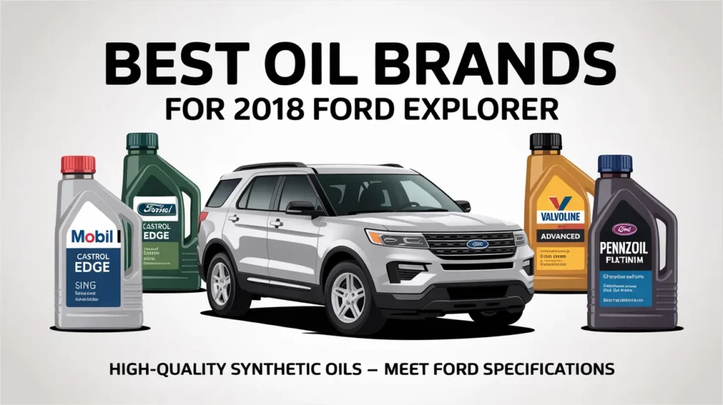 Best oil brands meeting 2018 Ford Explorer Oil Type requirements with high-quality synthetic engine oils