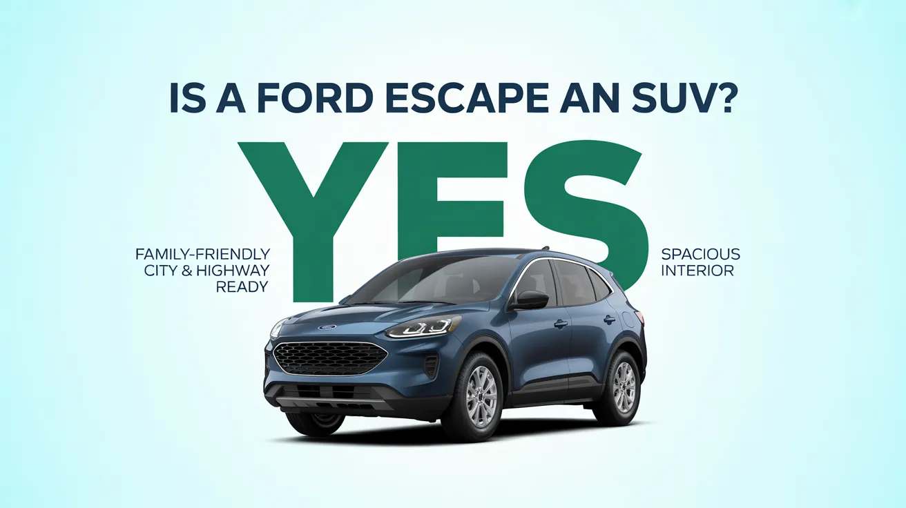 “Is a Ford Escape an SUV? Modern Ford Escape compact SUV shown with spacious interior and family-friendly design.”