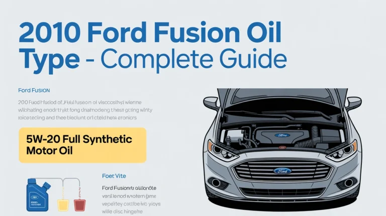 2010 ford fusion oil type 5w20 full synthetic motor oil complete engine guide illustration
